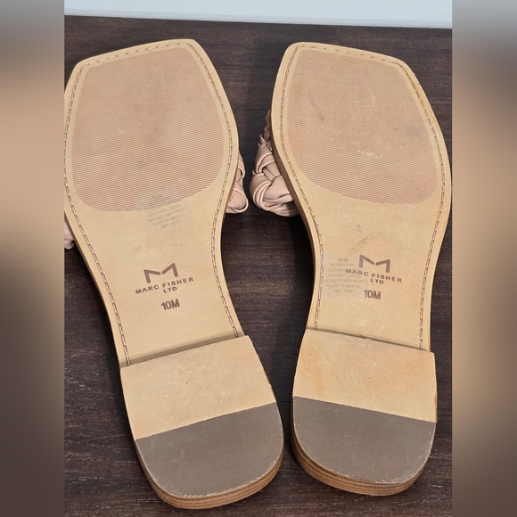 Marc Fisher Ltd. Reanna Leather Woven Flat Sandals Women's Size 10M - Picture 10 of 12